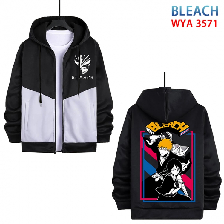 Bleach Anime cotton zipper patch pocket sweater from S to 3XL  WYA-3571-3
