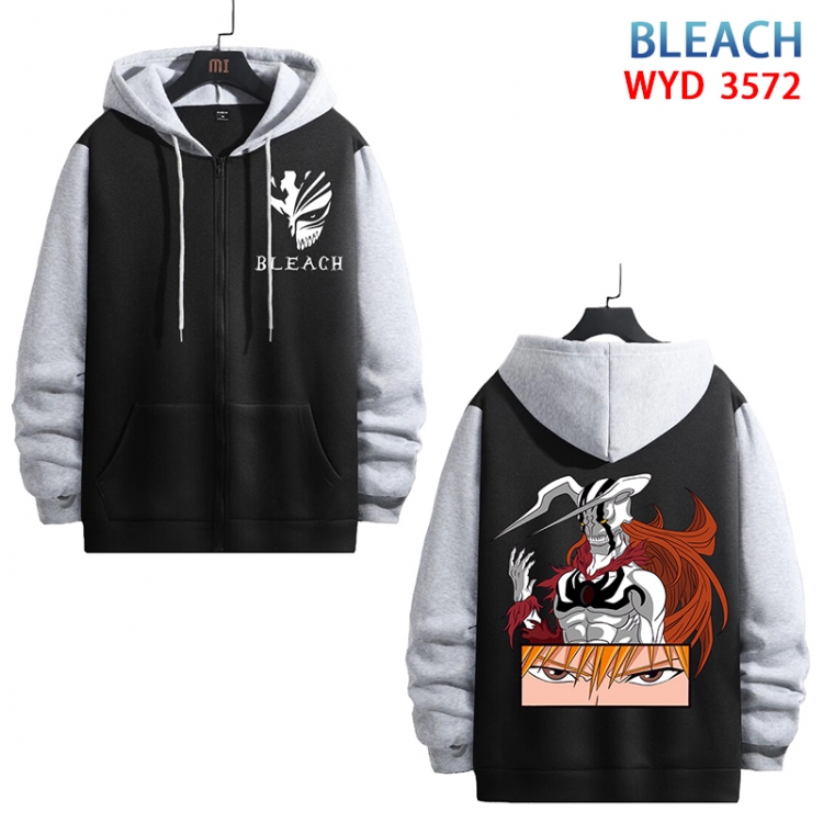 Bleach Anime cotton zipper patch pocket sweater from S to 3XL WYD-3572-3
