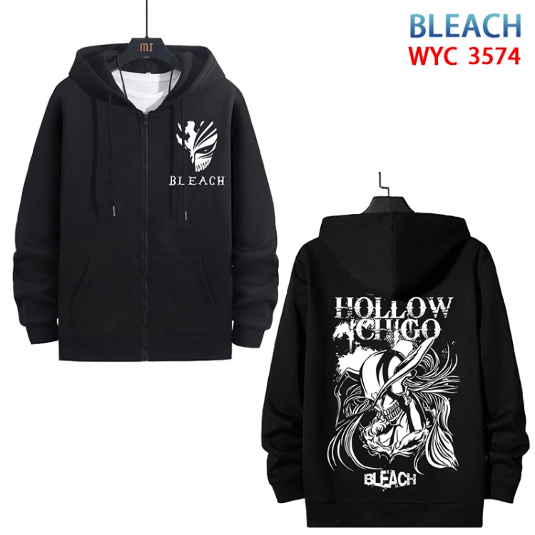 Bleach Anime cotton zipper patch pocket sweater from S to 3XL WYC-3574-3