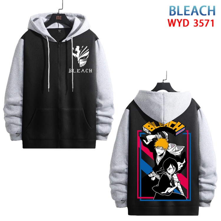 Bleach Anime cotton zipper patch pocket sweater from S to 3XL WYD-3571-3