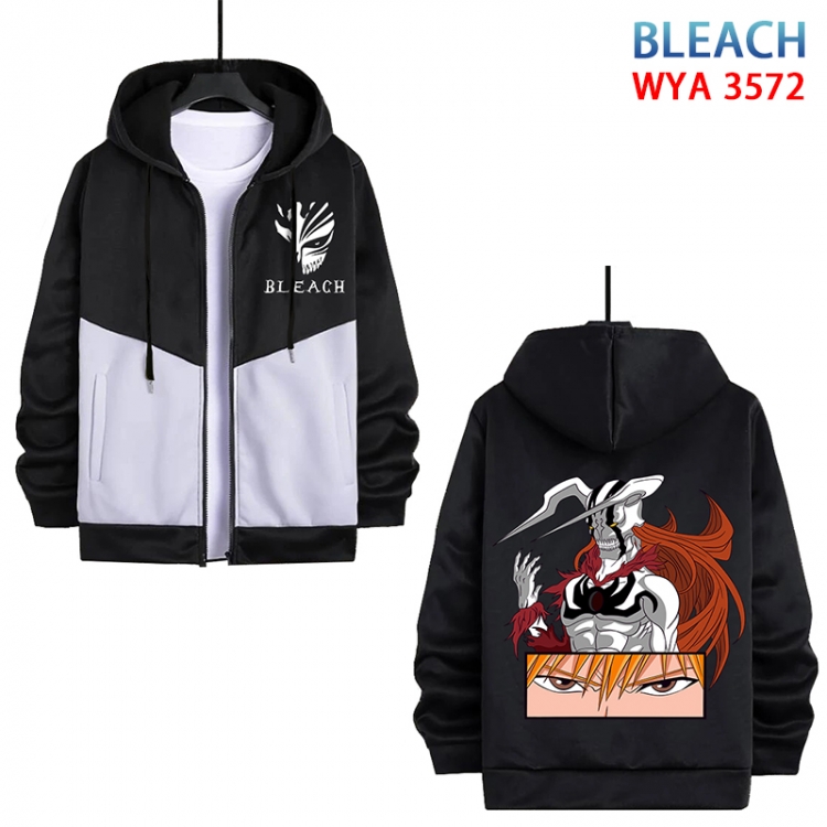 Bleach Anime cotton zipper patch pocket sweater from S to 3XL WYA-3572-3