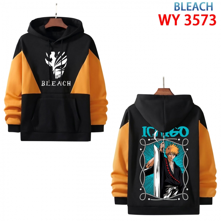 Bleach Anime color contrast patch pocket sweater from XS to 4XL WY-3573-3