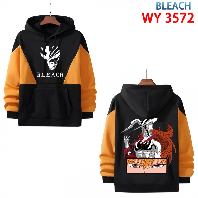 Bleach Anime color contrast patch pocket sweater from XS to 4XL WY-3572-3