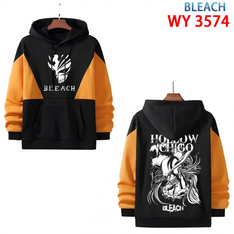 Bleach Anime color contrast patch pocket sweater from XS to 4XL WY-3574-3