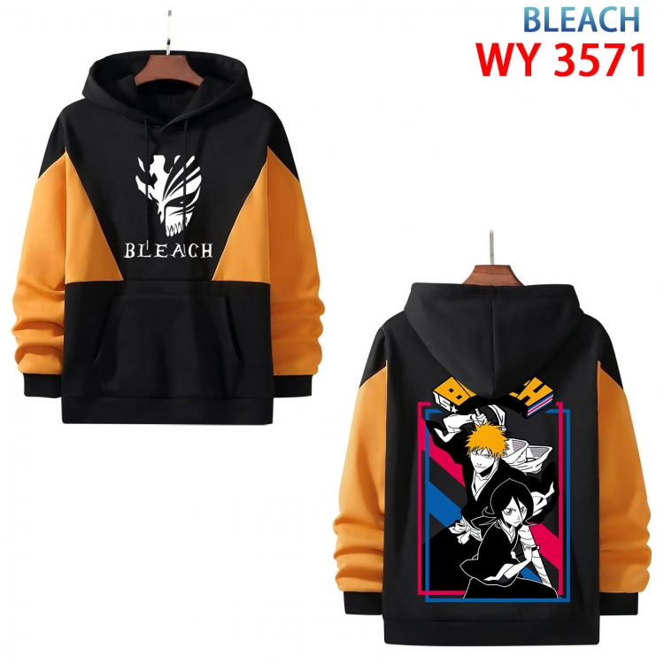 Bleach Anime color contrast patch pocket sweater from XS to 4XL  WY-3571-3