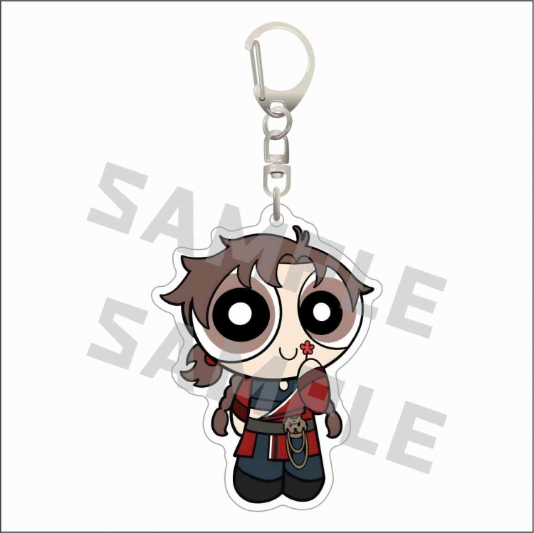 Codename Eagle Acrylic D button bag pendant key chain price for 5 pcs