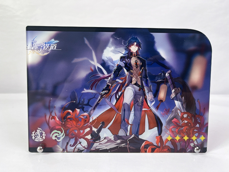 Honkai: Star Rail Anime poster with photo frame 20x14cm cardboard packaging