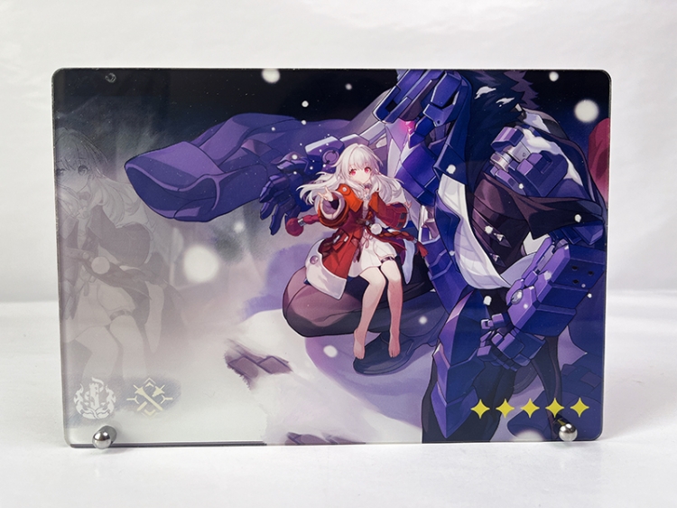 Honkai: Star Rail Anime poster with photo frame 20x14cm cardboard packaging