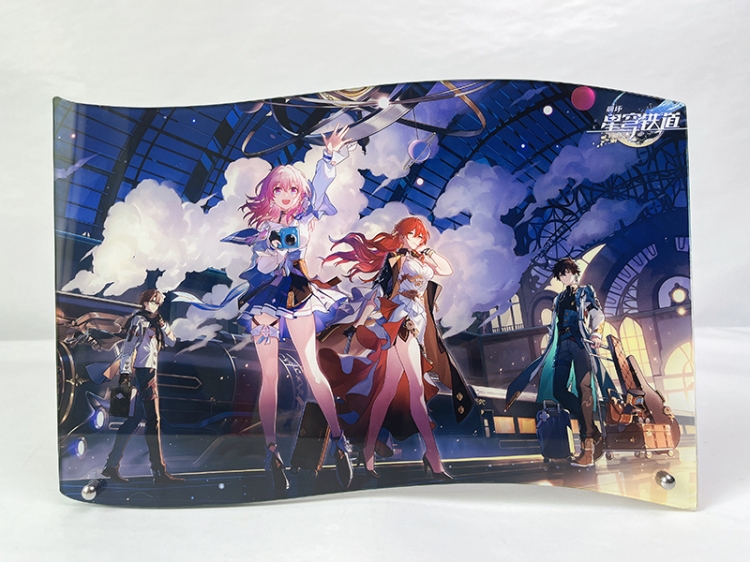 Honkai: Star Rail Anime poster with photo frame 20x14cm cardboard packaging