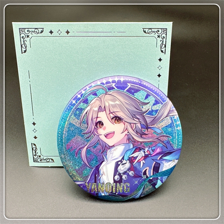 Honkai: Star Rail Laser Double Flashing Sheet Chest Badge Fine Flashing Circular Badge 75mm price for 5 pcs