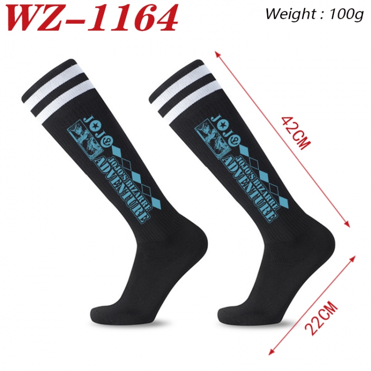 JoJos Bizarre Adventure Embroidered sports football socks Knitted wool socks 42x22cm WZ-1164