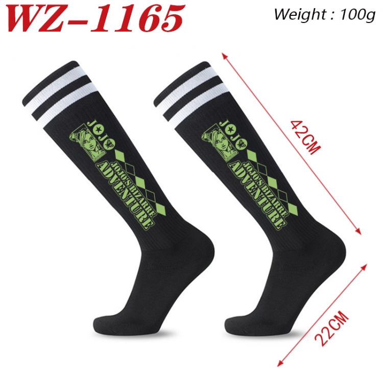 JoJos Bizarre Adventure Embroidered sports football socks Knitted wool socks 42x22cm WZ-1165