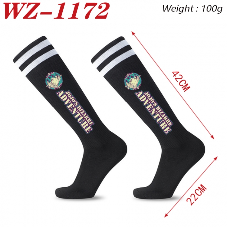 JoJos Bizarre Adventure Embroidered sports football socks Knitted wool socks 42x22cm WZ-1172