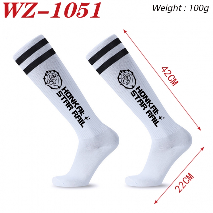 Honkai: Star Rail Embroidered sports football socks Knitted wool socks 42x22cm WZ-1051