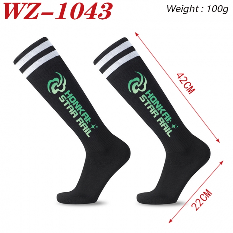 Honkai: Star Rail Embroidered sports football socks Knitted wool socks 42x22cm WZ-1043
