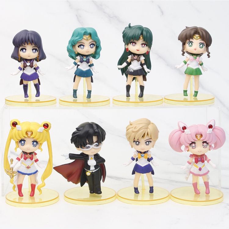 sailormoon Second Generation Bagged Figure Decoration Model  a set of 6