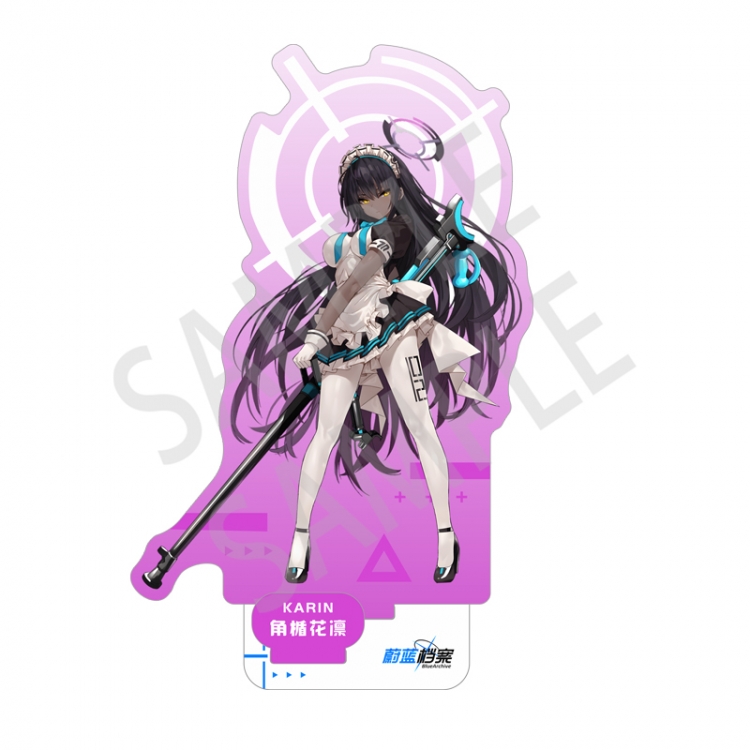 Blue Archive game Anime characters Double Insert Style acrylic Standing Plates Keychain 15m