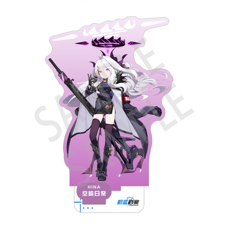 Blue Archive game Anime characters Double Insert Style acrylic Standing Plates Keychain 15m