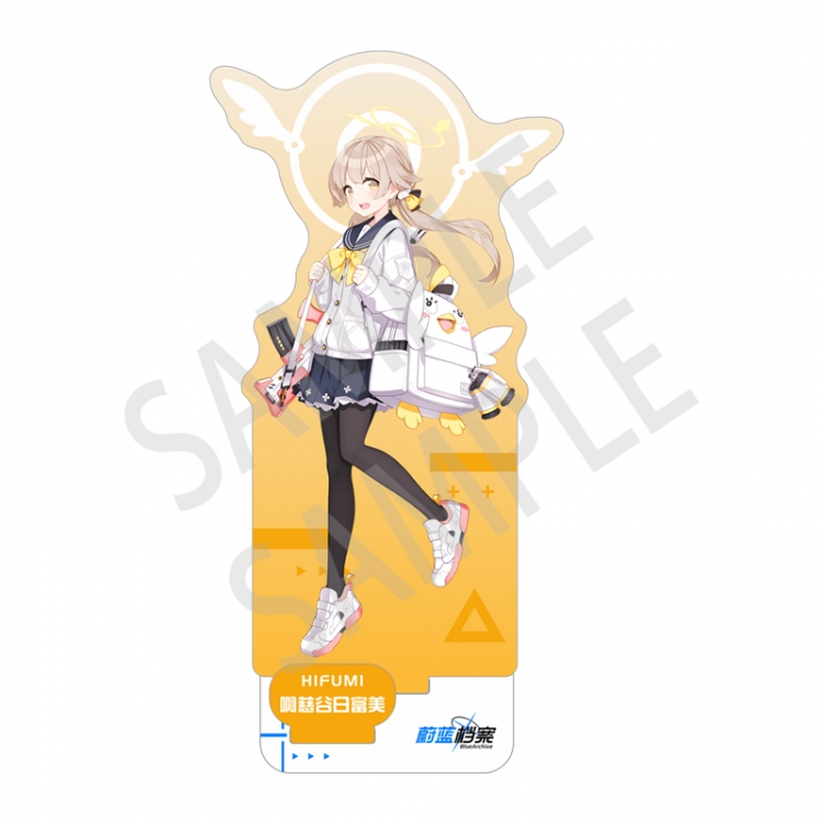 Blue Archive game Anime characters Double Insert Style acrylic Standing Plates Keychain 15m