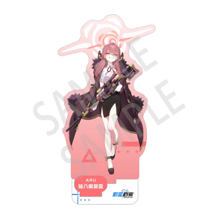 Blue Archive game Anime characters Double Insert Style acrylic Standing Plates Keychain 15m