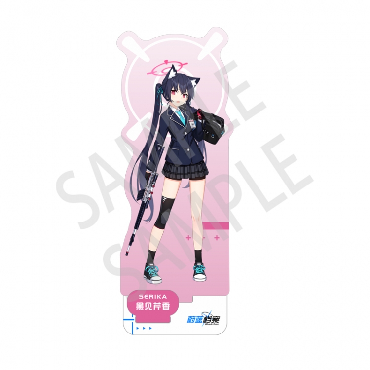 Blue Archive game Anime characters Double Insert Style acrylic Standing Plates Keychain 15m