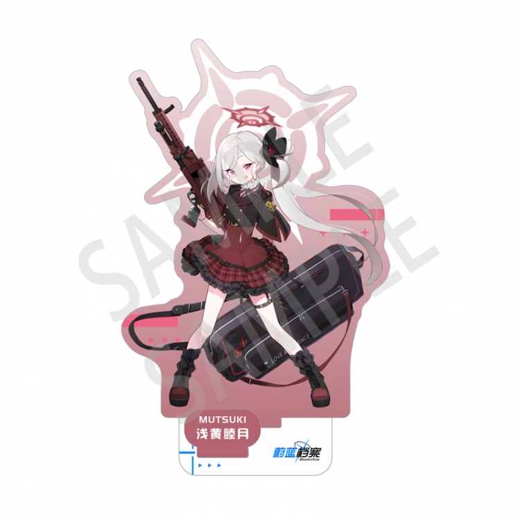 Blue Archive game Anime characters Double Insert Style acrylic Standing Plates Keychain 15m