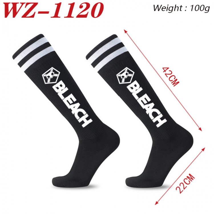 Bleach Embroidered sports football socks Knitted wool socks 42x22cm WZ-1120