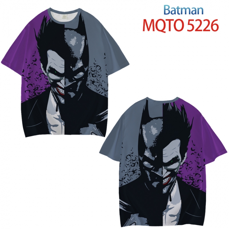 Batman Full color printed short sleeve T-shirt from XXS to 4XL MQTO 5226