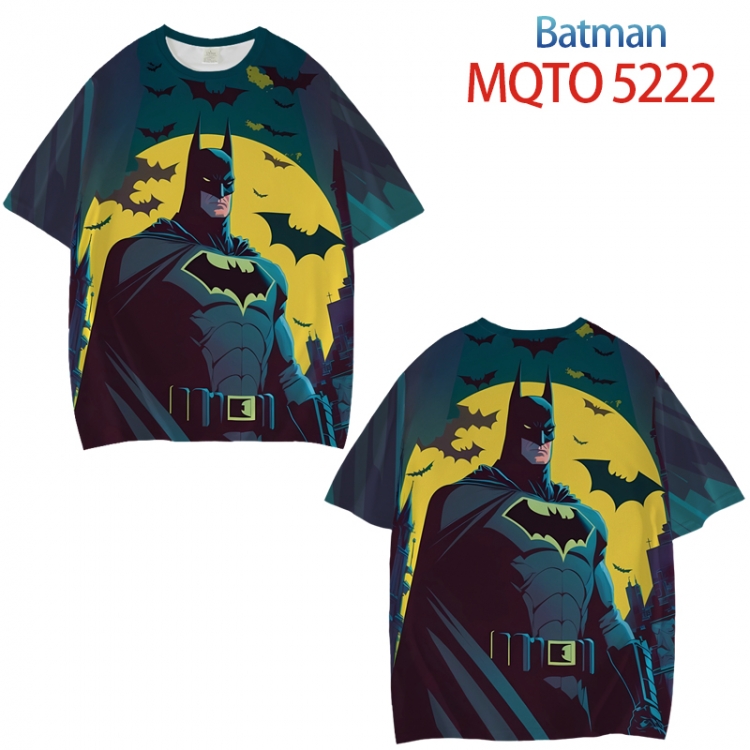 Batman Full color printed short sleeve T-shirt from XXS to 4XL MQTO 5222