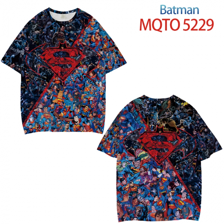 Batman Full color printed short sleeve T-shirt from XXS to 4XL MQTO 5229