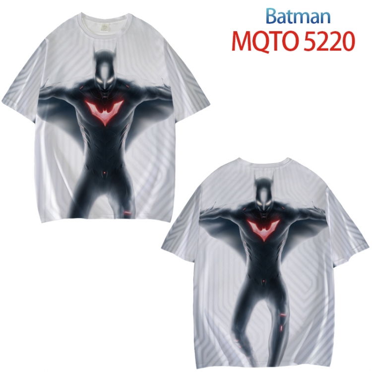 Batman Full color printed short sleeve T-shirt from XXS to 4XL MQTO 5220