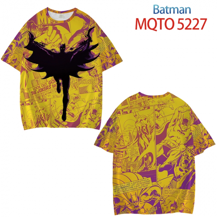 Batman Full color printed short sleeve T-shirt from XXS to 4XL MQTO 5227