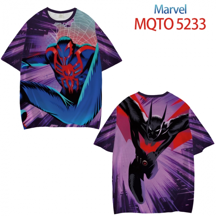 marvel Full color printed short sleeve T-shirt from XXS to 4XL MQTO 5233