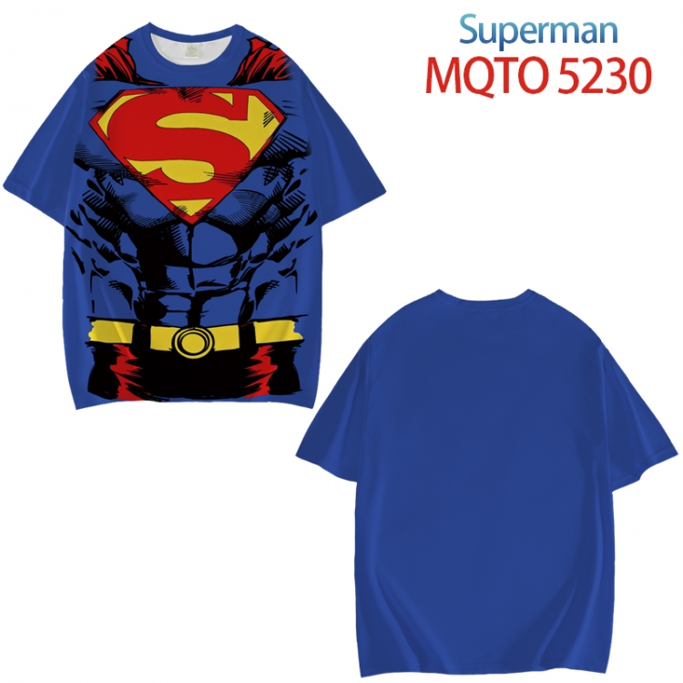 Superman Full color printed short sleeve T-shirt from XXS to 4XL MQTO 5230