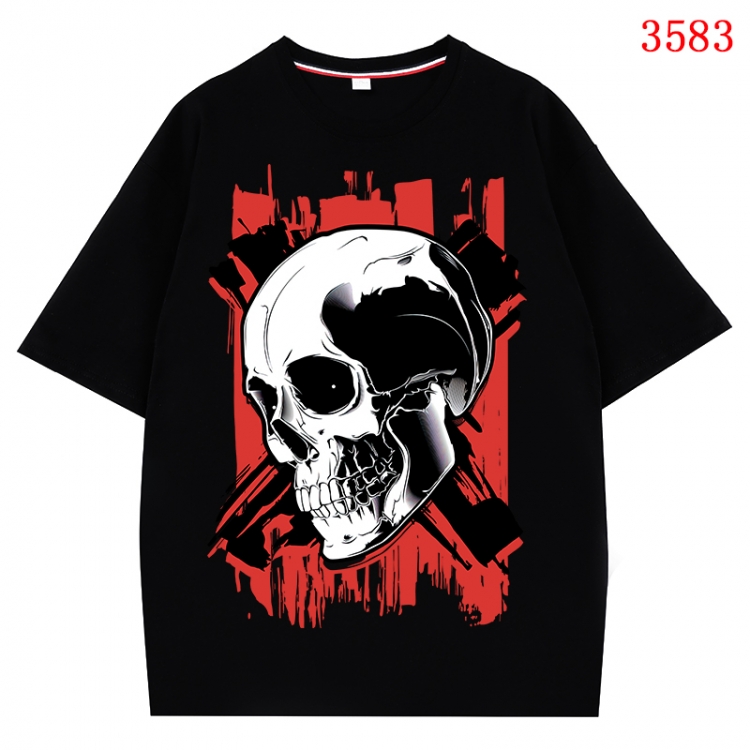 Chaopai  Anime Pure Cotton Short Sleeve T-shirt Direct Spray Technology from S to 4XL CMY-3583-2