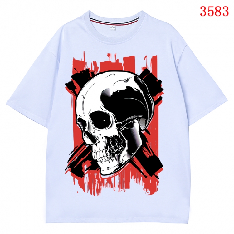 Chaopai  Anime Pure Cotton Short Sleeve T-shirt Direct Spray Technology from S to 4XL CMY-3583-1