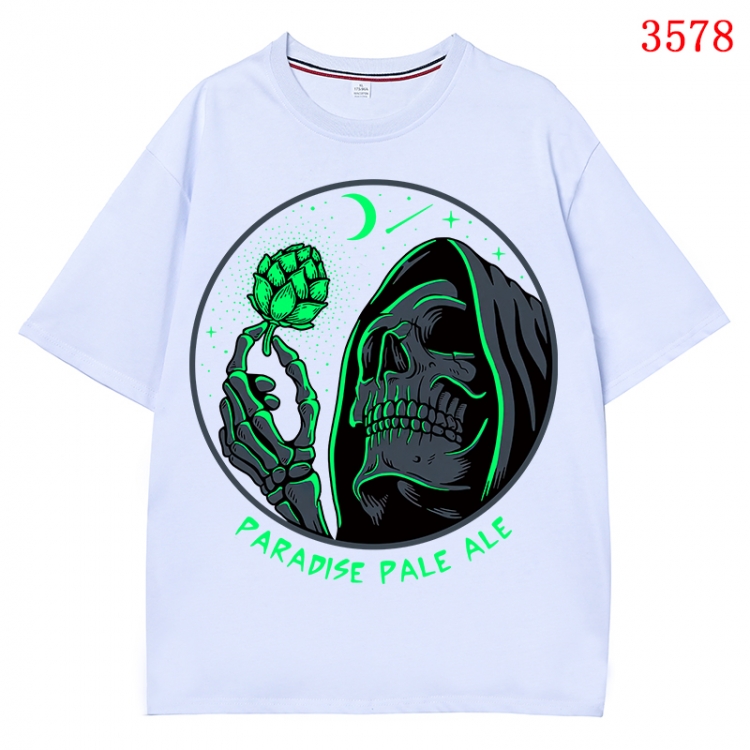 Chaopai  Anime Pure Cotton Short Sleeve T-shirt Direct Spray Technology from S to 4XL  CMY-3578-1