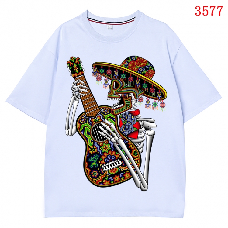 Chaopai  Anime Pure Cotton Short Sleeve T-shirt Direct Spray Technology from S to 4XL CMY-3577-1