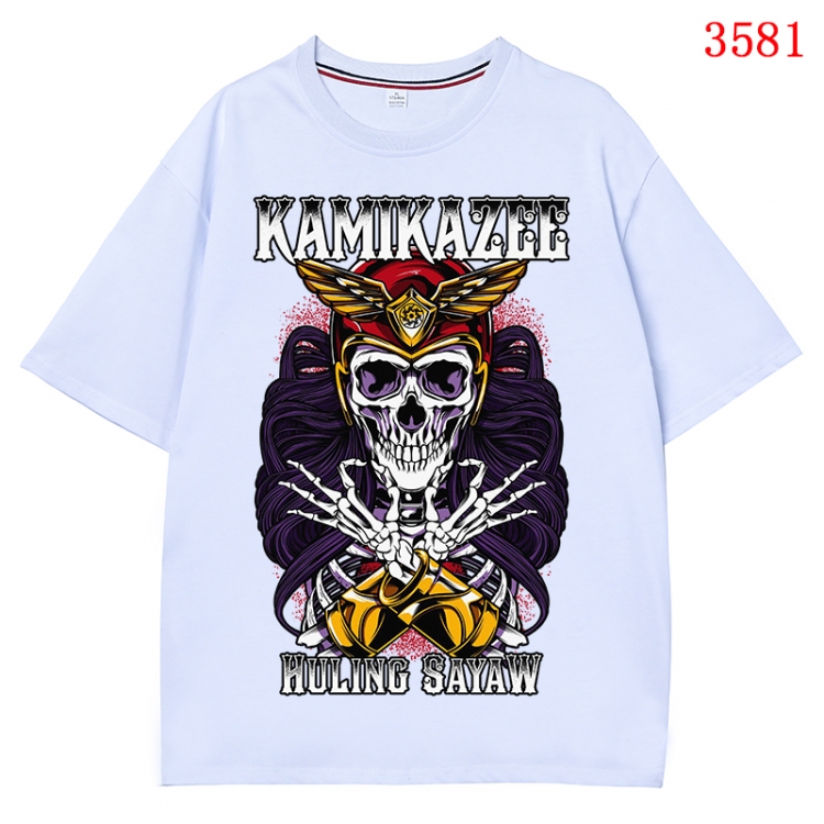 Chaopai  Anime Pure Cotton Short Sleeve T-shirt Direct Spray Technology from S to 4XL CMY-3581-1
