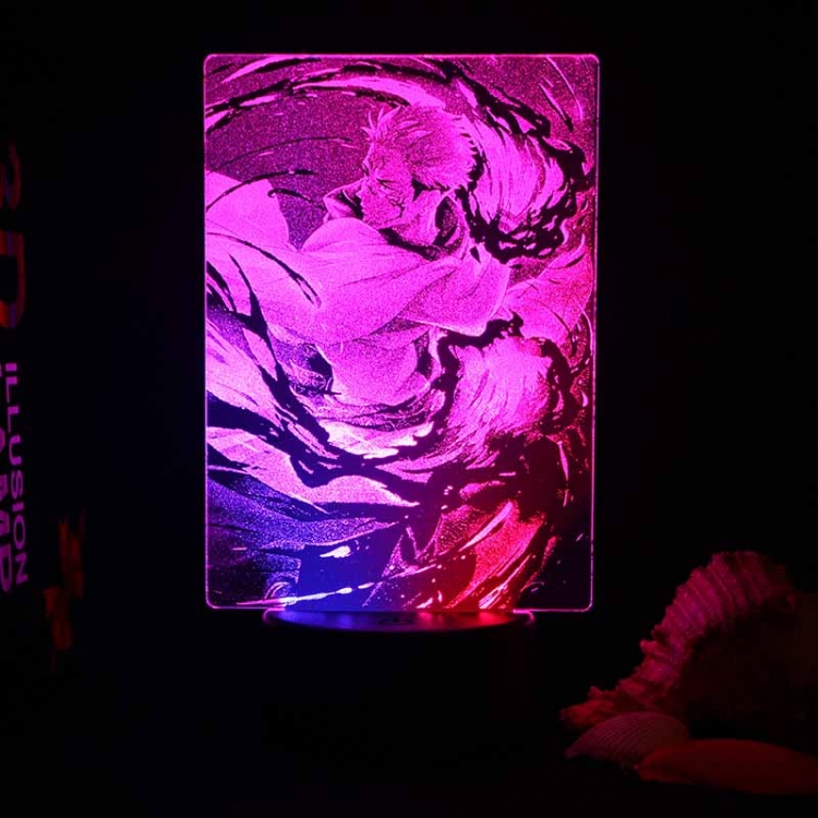 Interior carved 3D USB touch switch LED acrylic luminous creative lamp holder BLACK BASE