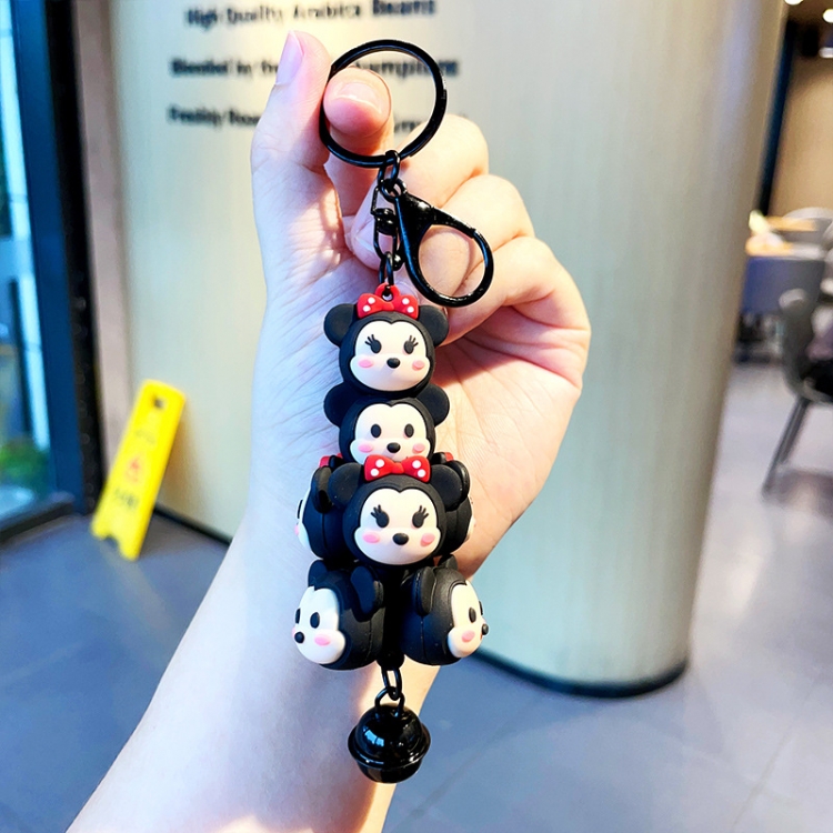 Mickey Minnie Anime Surrounding 3D Car Keychain Bag Hanging Accessories price for 5 pcs