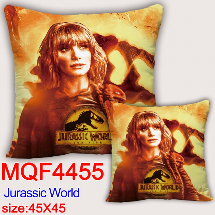 Jurassic World Anime square full-color pillow cushion 45X45CM NO FILLING MQF-4455