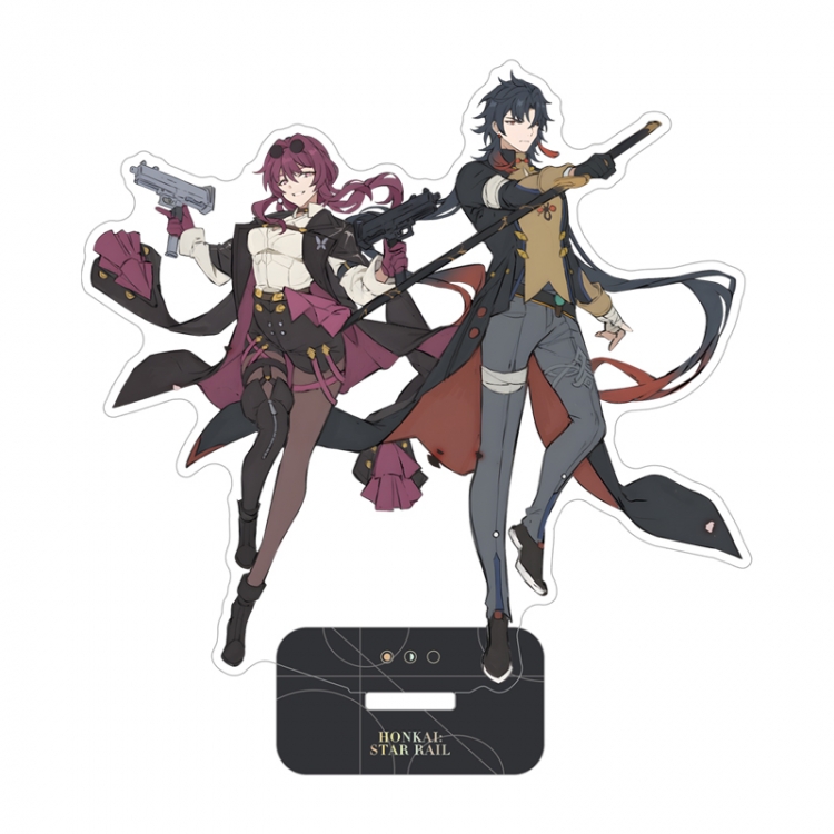Honkai: Star Rail Anime team up characters acrylic Standing Plates Keychain 15cm
