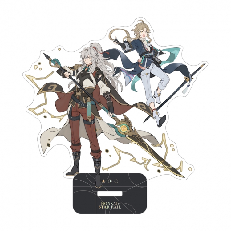 Honkai: Star Rail Anime team up characters acrylic Standing Plates Keychain 15cm
