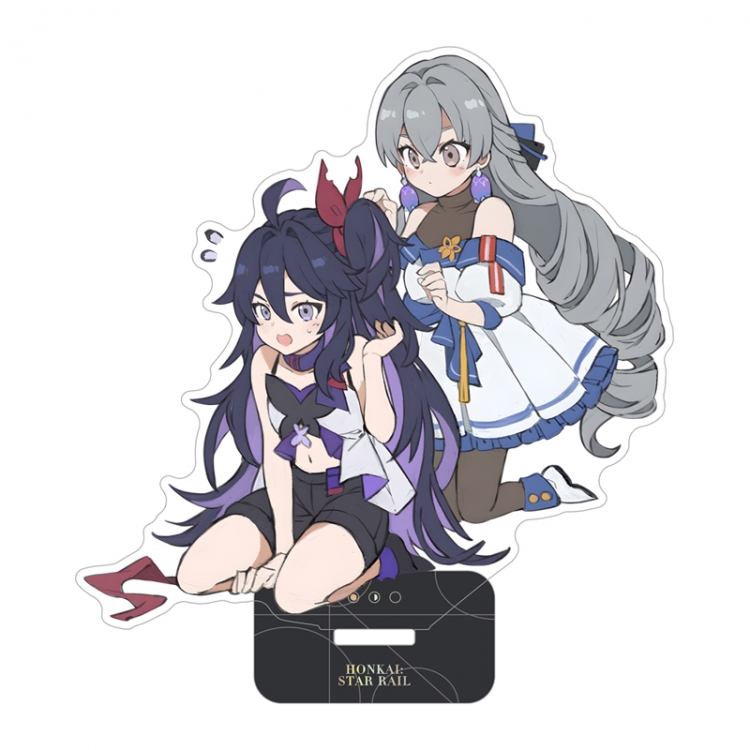 Honkai: Star Rail Anime team up characters acrylic Standing Plates Keychain 15cm