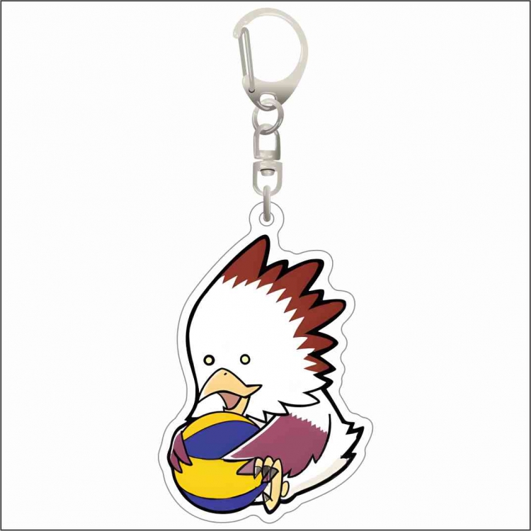 Haikyuu!! Acrylic D button bag pendant key chain price for 5 pcs