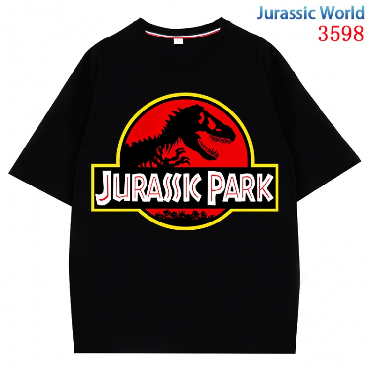 Jurassic World Anime Pure Cotton Short Sleeve T-shirt Direct Spray Technology from S to 4XL CMY-3598-2