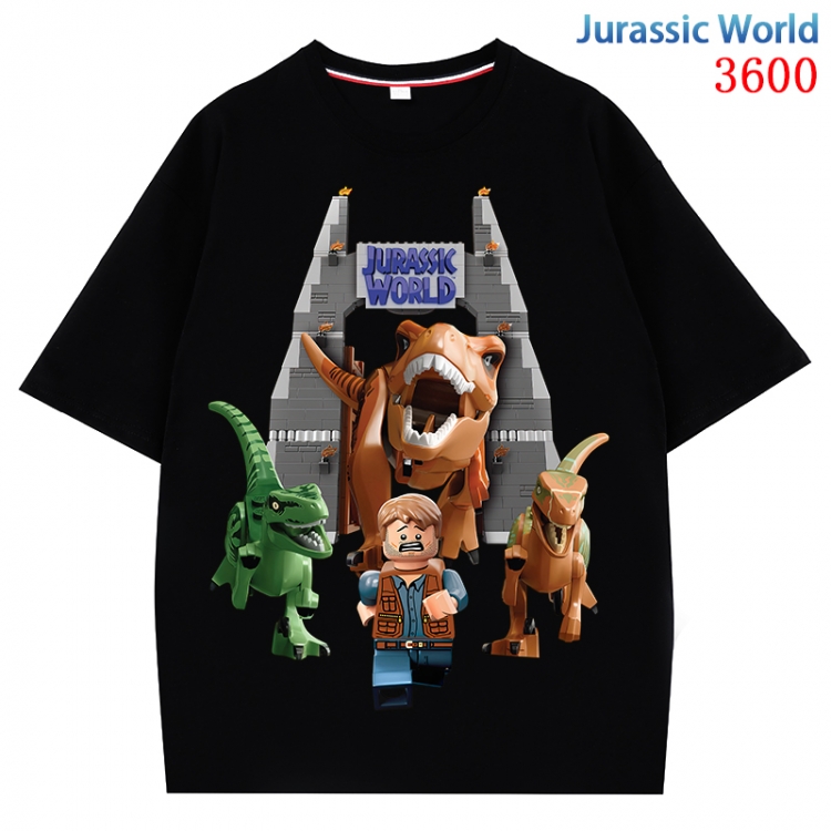 Jurassic World Anime Pure Cotton Short Sleeve T-shirt Direct Spray Technology from S to 4XL CMY-3600-2