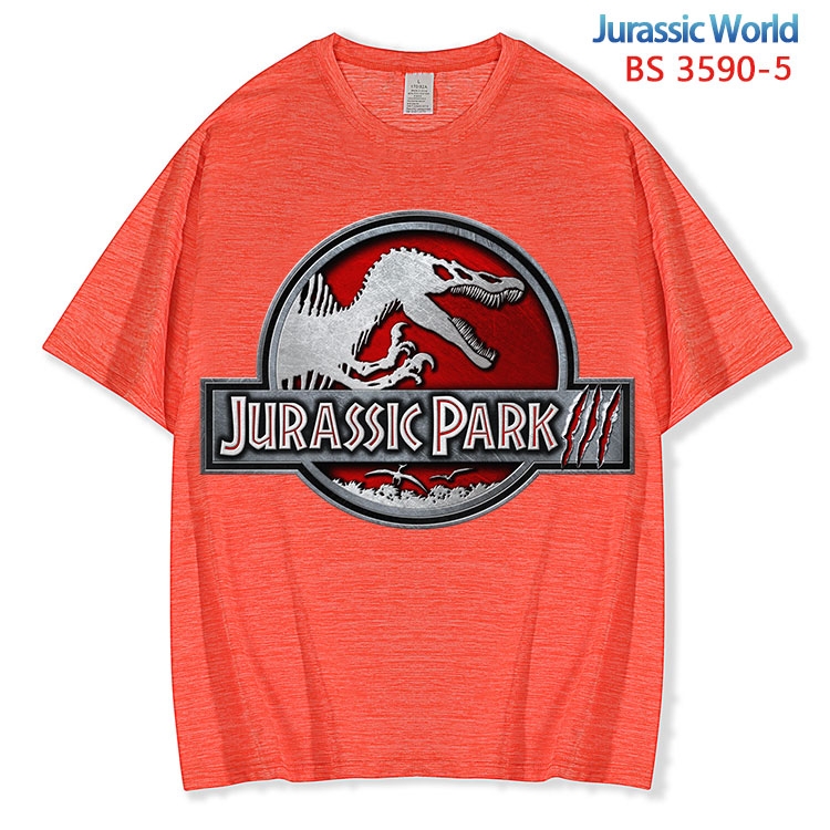 Jurassic World ice silk cotton loose and comfortable T-shirt from XS to 5XL BS-3590-5