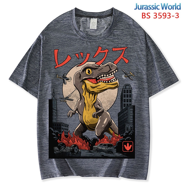Jurassic World ice silk cotton loose and comfortable T-shirt from XS to 5XL BS-3593-3